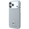 Dėklas Karl Lagerfeld Grained Karl Head Metal MagSafe do iPhone 18 Pro Max / 17 Pro Max pilka