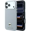 Dėklas Karl Lagerfeld Grained Karl Head Metal MagSafe do iPhone 18 Pro Max / 17 Pro Max pilka
