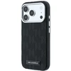 Dėklas Karl Lagerfeld Grained Mono Resin Logo MagSafe Case for iPhone 17 Pro Max / 18 Pro Max - Juodas