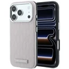 Dėklas Karl Lagerfeld Grained Mono Resin Logo MagSafe Case for iPhone 17 Pro / 18 Pro - Rožinė