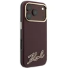 Dėklas Karl Lagerfeld Grained with Resin Signature Logo MagSafe, skirtas iPhone 18 Pro Max / 17 Pro Max