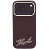 Dėklas Karl Lagerfeld Grained with Resin Signature Logo MagSafe, skirtas iPhone 18 Pro Max / 17 Pro Max