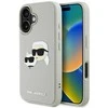 Dėklas Karl Lagerfeld HC 3D Rubber Double Heads Apple iPhone 16 smėlio spalva