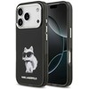 „Karl Lagerfeld IML Aquarelle Choupette & Logo MagSafe“ dėklas, skirtas „iPhone 17 Pro“ – Juodas