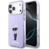 Karl Lagerfeld IML Aquarelle Karl &amp; Choupette &amp; Logo MagSafe Dėklas skirtas Apple iPhone 17 Pro Max violetinės spalvos