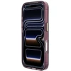 Dėklas Karl Lagerfeld IML Big Signature Resin Metal Frame case for iPhone 18 Pro / 17 Pro burgundy