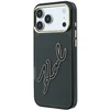 Dėklas Karl Lagerfeld IML Big Signature Resin Metal Frame Case for iPhone 18 Pro Max / 17 Pro Max - Juodas
