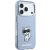 Dėklas Karl Lagerfeld IML Choupette Body Sketch Print MagSafe Case for iPhone 17 Pro / 18 Pro - Light Rožinė