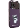 Dėklas Karl Lagerfeld IML Choupette Body Sketch Print MagSafe case for iPhone 18 Pro Max / 17 Pro Max burgundy