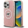 Dėklas Karl Lagerfeld IML Choupette Head Logo MagSafe Case for iPhone 16 Pro - Rožinė