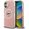 Dėklas Karl Lagerfeld IML Choupette Head Logo MagSafe iPhone 16 Case - Rožinė