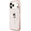 Karl Lagerfeld dėklas, skirtas IPHONE 17 Pro Max, suderinamas su MagSafe KLHMP17XHGCHGKBP (IML Choupette Sketch Logo), rožinis