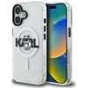 Dėklas Original Pouch Karl Lagerfeld IML Choupette Sketch Logo Magsafe skirtas Apple iPhone 17 skaidrus