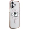Karl Lagerfeld dėklas, skirtas IPHONE 17, suderinamas su „MagSafe KLHMP17SHGCHGKBP“ (IML Choupette eskizo logotipas), rožinis