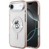 Karl Lagerfeld IML Choupette Sketch Logo MagSafe dėklas Apple iPhone Air rožinės spalvos