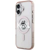 Karl Lagerfeld dėklas, skirtas IPHONE 17, suderinamas su „MagSafe KLHMP17SHGCHGKBP“ (IML Choupette eskizo logotipas), rožinis