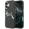 Dėklas Karl Lagerfeld IML Choupettes Karl Script Logo MagSafe iPhone 17 Case - Juodas