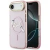 Dėklas Karl Lagerfeld IML Choupettes Karl Script Logo MagSafe iPhone Air Case - Rožinė