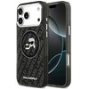 Dėklas Karl Lagerfeld IML Glitter Karl & Choupette Heads Logo MagSafe for Apple iPhone 17 Pro Max juodos spalvos