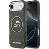 Dėklas Karl Lagerfeld IML Glitter Karl & Choupette Heads Logo MagSafe skirtas Apple iPhone Air juodos spalvos