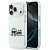 Dėklas Karl Lagerfeld IML Karl &amp; Choupette Peekaboo Logo MagSafe Case for iPhone 17 Pro - Baltas