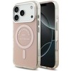 Karl Lagerfeld IML Karl RSG Logo MagSafe dėklas skirtas Apple iPhone 17 Pro rožinės spalvos