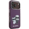Dėklas Karl Lagerfeld IML Karl Choupette Bodies Sketch Print MagSafe case for iPhone 18 Pro Max / 17 Pro Max burgundy