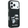 Dėklas Karl Lagerfeld IML Karl&Choupette Bodies Sketch Print MagSafe Case for iPhone 17 Pro / 18 Pro - Juodas