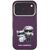Karl Lagerfeld IML Karl&Choupette Bodies Sketch Print dėklas MagSafe, skirtas iPhone 17 Pro / 18 Pro – bordo spalvos