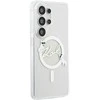 Karl Lagerfeld IML Choupette Karl Script Logo Magnetic dėklas skirtas Samsung Galaxy S26 Ultra Transparent