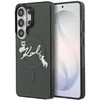 Karl Lagerfeld IML Choupette Karl Script Logo Magnetic dėklas skirtas Samsung Galaxy S26 Ultra juodos spalvos
