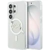 Karl Lagerfeld IML Choupette Karl Script Logo Magnetic dėklas skirtas Samsung Galaxy S26 Ultra Transparent