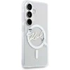 Karl Lagerfeld IML Choupette Karl Script Logo Magnetic dėklas skirtas Samsung Galaxy S26 Transparent