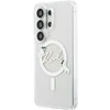Karl Lagerfeld IML Choupette Karl Script Logo Magnetic dėklas skirtas Samsung Galaxy S26 Ultra Transparent