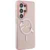 Karl Lagerfeld IML Choupette Karl Script Logo Magnetic dėklas skirtas Samsung Galaxy S26 Ultra Rožinė