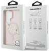 Karl Lagerfeld IML Choupette Karl Script Logo Magnetic dėklas skirtas Samsung Galaxy S26 Ultra Rožinė