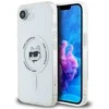 Karl Lagerfeld IML Metal Choupette Head MagSafe iPhone 16e Dėklas - Baltas