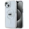 Karl Lagerfeld dėklas skirtas Apple iPhone 15 Plus compatible with MagSafe KLHMP15MHLSKIH (IML Metal K Head) baltos spalvos
