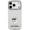 Dėklas Karl Lagerfeld IML NFT Choupette, skirtas iPhone 18 Pro / 17 Pro, permatomas