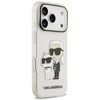 Dėklas Karl Lagerfeld IML NFT Glitter Karl&Choupette iPhone 18 Pro Max / 17 Pro Max permatomas