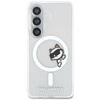 Karl Lagerfeld IML Choupette Peekaboo Logo Magnetic dėklas skirtas Apple iPhone Samsung Galaxy S26+ skaidrus