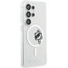 Karl Lagerfeld IML Choupette Peekaboo Logo Magnetic dėklas skirtas Apple iPhone Samsung Galaxy S26 Ultra skaidrus