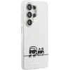 Karl Lagerfeld IML K&CH Peekaboo Logo Magnetic dėklas skirtas Apple iPhone Samsung Galaxy S26 Ultra baltos spalvos
