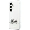 Karl Lagerfeld IML K&CH Peekaboo Logo Magnetic dėklas skirtas Apple iPhone Samsung Galaxy S26 baltos spalvos