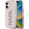 Dėklas Karl Lagerfeld IML Rhinestones Logo iPhone 16 Case - Rožinė