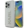 Karl Lagerfeld IML Rhinestones logotipas iPhone 16 Pro dėklas – skaidrus