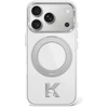 Dėklas Karl Lagerfeld IML Ring Stand 360 Kameo Metal MagSafe Case for iPhone 17 Pro Max / 18 Pro Max - Transparent