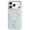 Dėklas Karl Lagerfeld IML dangtelis Stand 360 Kameo Metal MagSafe, skirtas iPhone 17 Pro Max / 18 Pro Max - permatomas
