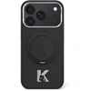 Dėklas Karl Lagerfeld IML Ring Stand 360 Kameo Metal MagSafe Case for iPhone 17 Pro / 18 Pro - Juodas