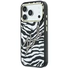Dėklas Karl Lagerfeld IML Signature Zebra Glitter MagSafe Case for iPhone 17 Pro Max / 18 Pro Max - Gold
